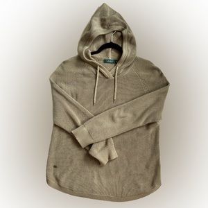 Lauren Ralph Lauren knit sweater with hood. Size XL